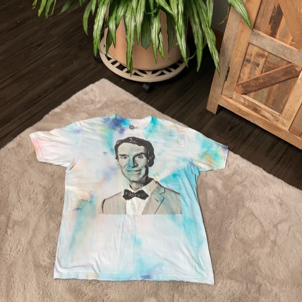 Bill NYE graphic tee hand dyed